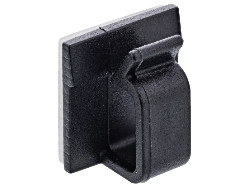 Inline 100Er Pack Kabelmanager Klebesockel M - Nylon - 3M-Klebepad - Schwarz (59971G)