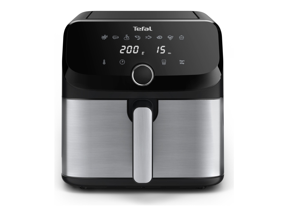 TEFAL Easy Fry Mega EY855D10 friterare enkel 7,5 L, fristående, 2020 W, varmluft, svart (EY855D)