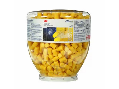 3M E-A-R Classic Earplugs, Refill Bottle, Pd-01-001, Genanvendelig Øreprop, I Ørerne, Gul, Trådløs, 31 Db, Polyvinylchlorid (Pvc)
