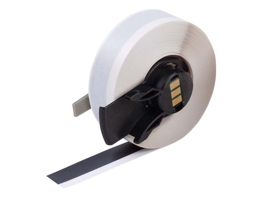 Brady M6C-500-439-BK, Sort, Selvklæbende printeretiket, Kontinuerlig etiket, Rulle, Vinyl, Termisk overførsel