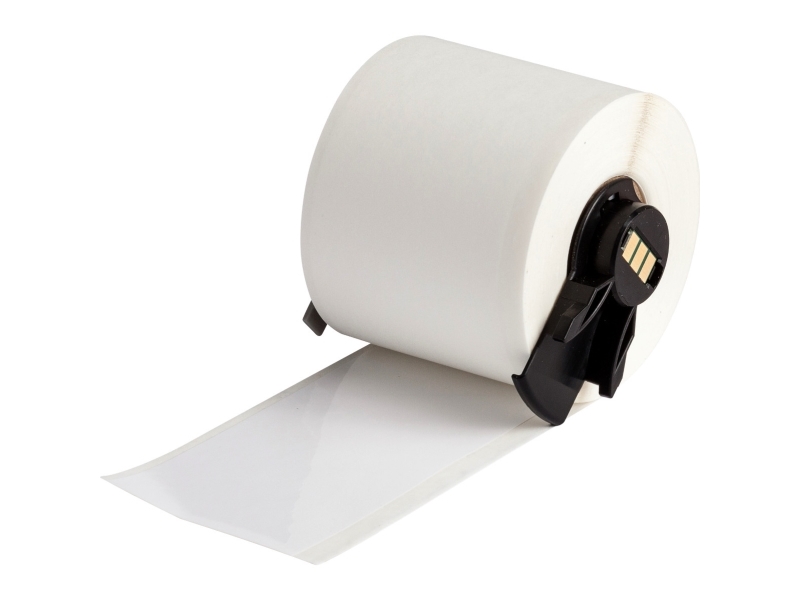 Brady M6C-2000-595-WT, Hvid, Selvklæbende printeretiket, Kontinuerlig etiket, Rulle, Vinyl, Termisk overførsel