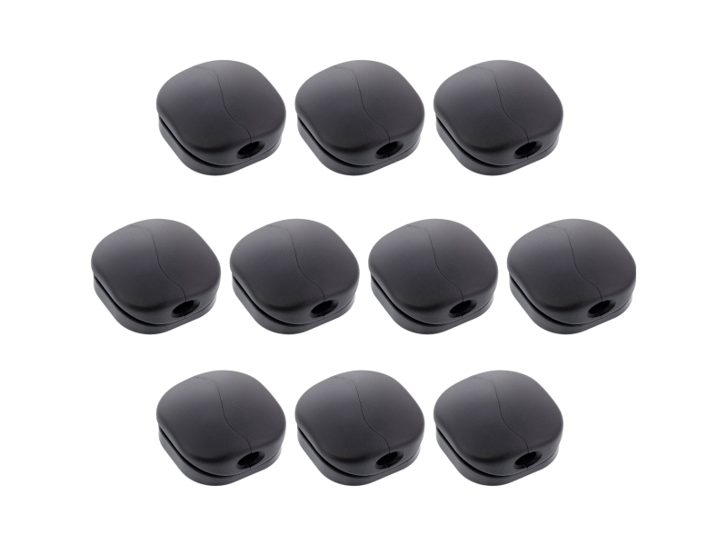 Inline 10Er Pack Click Kabelmanager 1-Line - Schwarz (59971M)