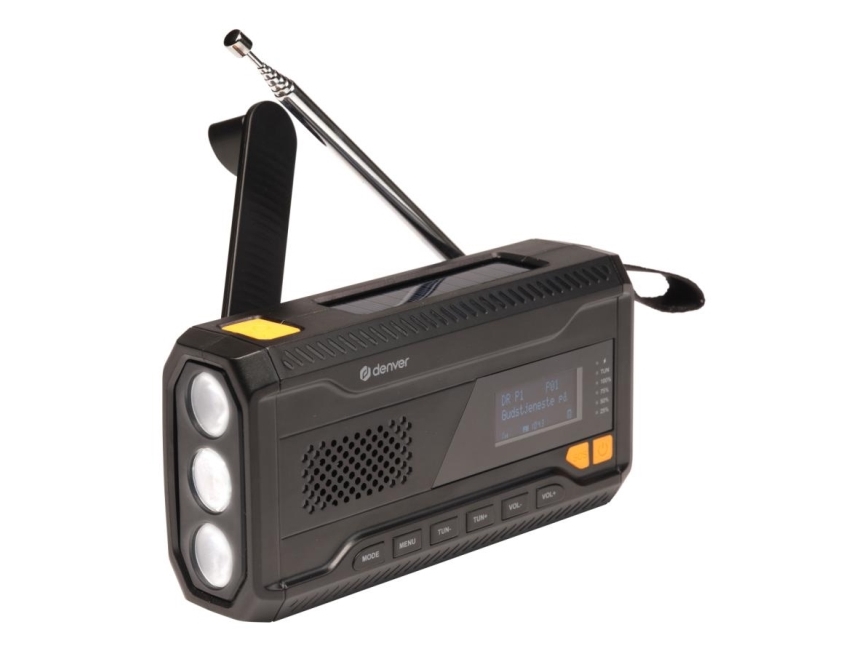 Denver SCD-2033, Bärbar, DAB+, FM, Micro-USB A, USB Type-C, Svart, Litium Polymer (LiPo), 2000 mAh | TV, Ljud & Bild - Stereo - Radio (DAB och FM) | GameStuff