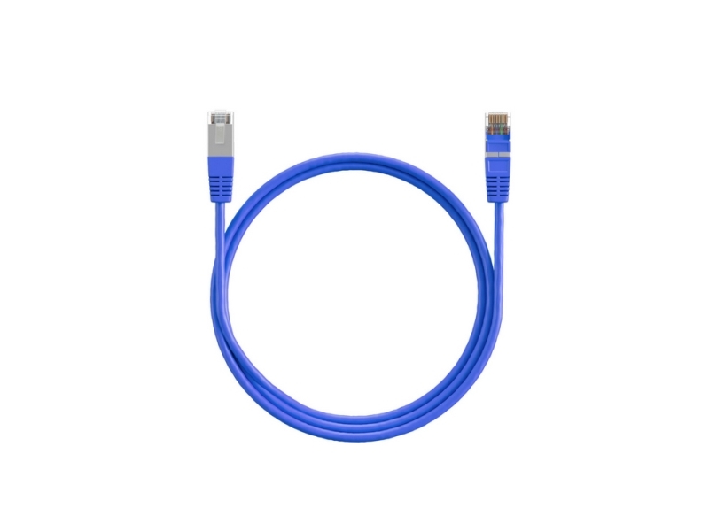 Shiverpeaks Basic-S Patchkabel, Cat. 6, S/Ftp, Blå, 10,0 M Rj45-Stik - Rj45-Stik, Formstøbt Hætte, Halogenfri, - 1 Stk (Bs75720-Hb)