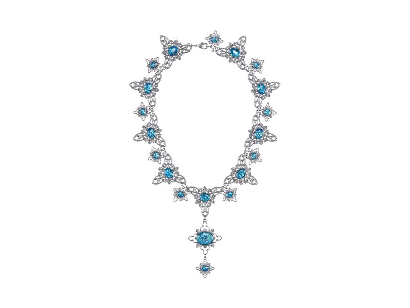 Forhekset opal halskæde