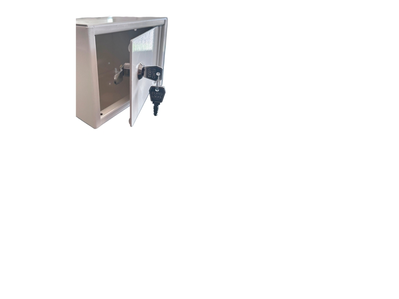 Aufbewahrungsbox 150X200x150 Mm Weiß, Tür, Zylinderschloss
