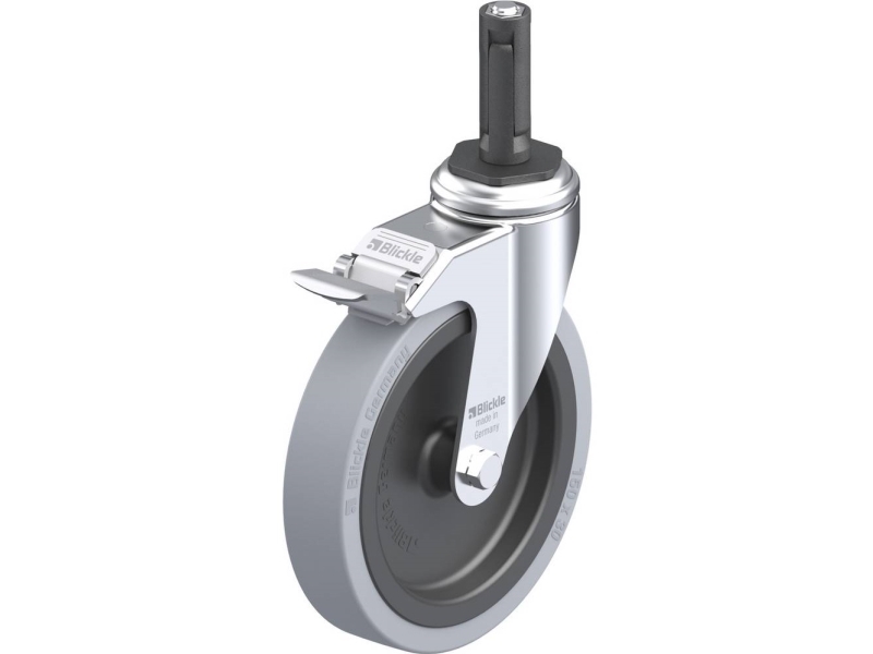 Blickle 848428 LKRA-VPA 150G-11-FI-ER12 Kääntyvät pyörät jarrulla Pyörän halkaisija: 150 mm Kantavuus (max): 110 kg 1 kpl