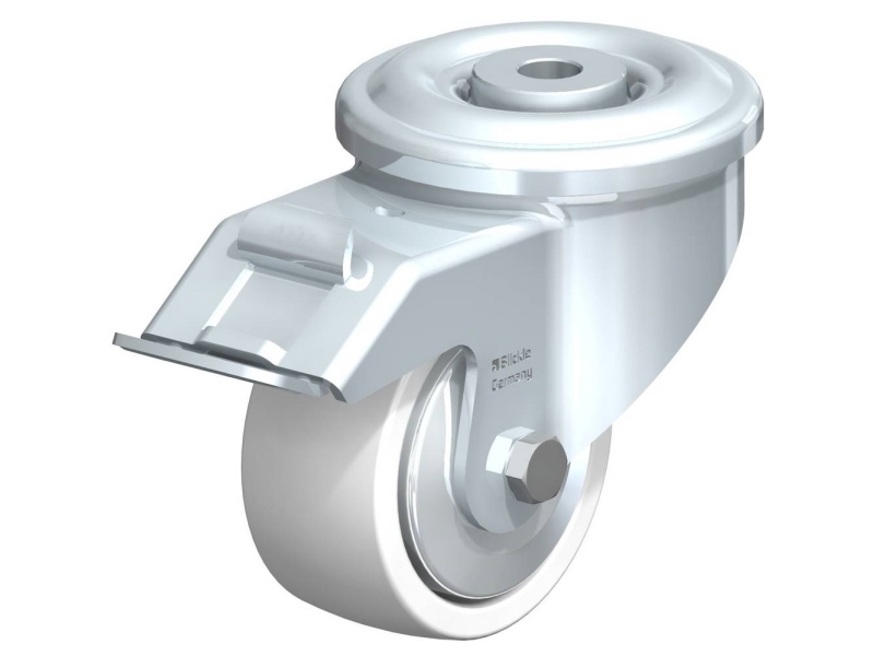 Blickle 852866 LKR-SPO 80G-FI-FA styrhjul med broms, hjuldiameter 80 mm, bärförmåga (max.) 350 kg, 1 st | Utomhus - Fiskeredskap - Fiskerullar | GameStuff