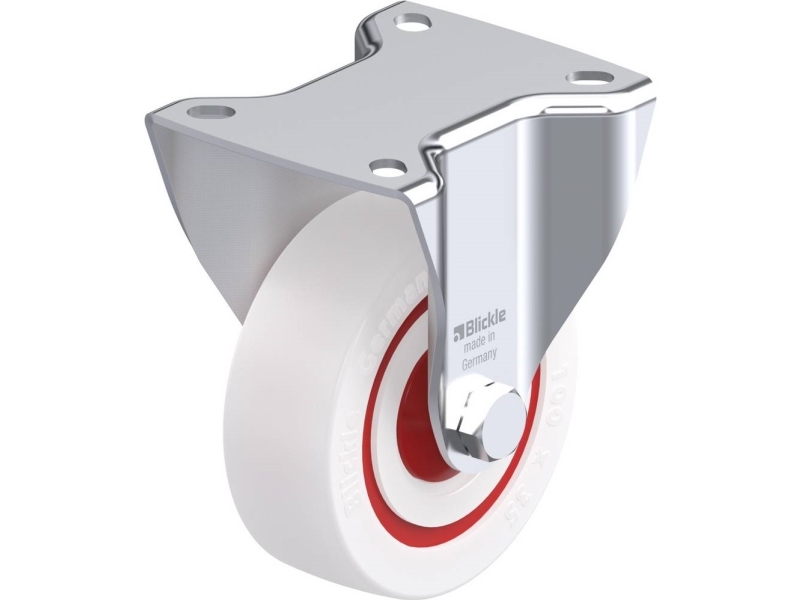Blickle 739278 Bk-Pow 100Kf-1 - Festrolle - Raddurchmesser 100 Mm - Tragfähigkeit (Max.) 200 Kg - 1 Stk