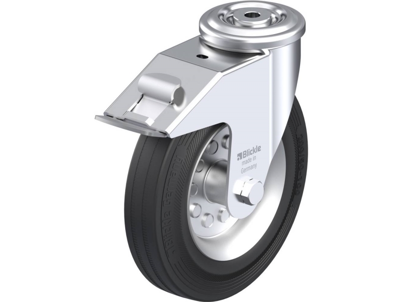 Blickle 448357 Ler-Ve 200R-Fi Lenkrollen Mit Bremse Raddurchmesser: 200 Mm Tragfähigkeit (Max.): 205 Kg 1 Stück