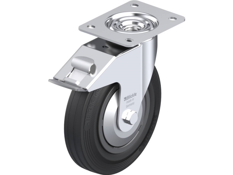 Blickle 684167 Le-Vpp 200R-Fi-Fa Lenkrollen Mit Bremse Raddurchmesser: 200 Mm Tragfähigkeit (Max.): 205 Kg 1 Stück