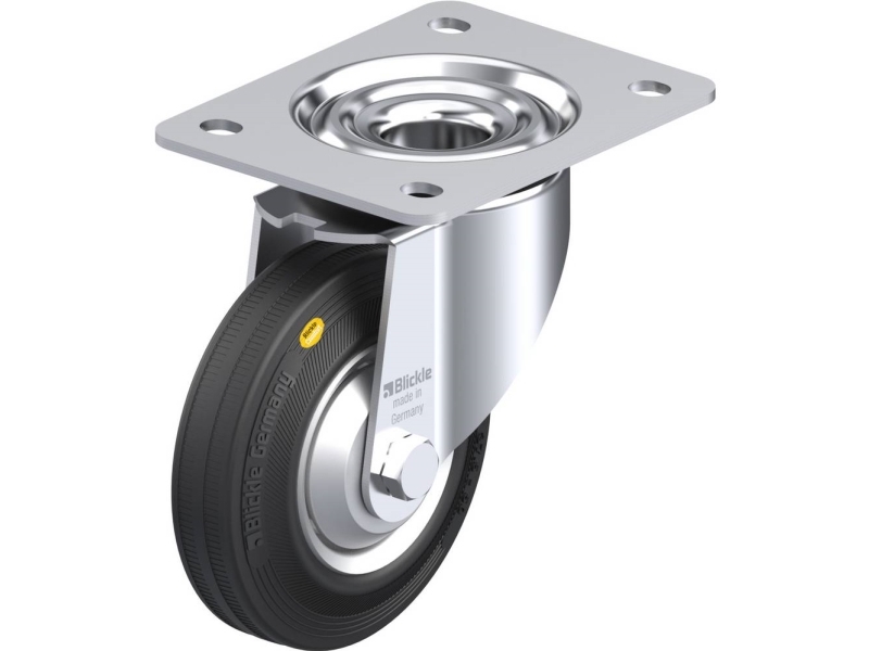 Blickle 322800 Lk-Rd 125R-3-Fa Lenkrolle, Raddurchmesser 125 Mm, Tragfähigkeit Max. 120 Kg, 1 Stk
