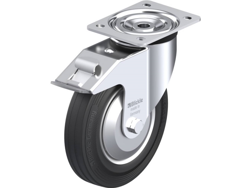 Blickle 37143 L-V 202R-Fi-Fa Lenkrolle Mit Bremse | Ø 200 Mm | 205 Kg