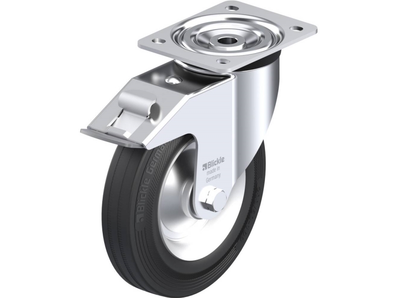 Blickle 37408 L-V 202R-FI Styrehjul med bremse Hjuldiameter: 200 mm Bæreevne (maks.): 205 kg 1 stk