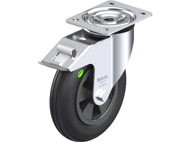 Blickle 755158 L-Vwpp 200R-Fi Lenkrollen Mit Bremse Raddurchmesser: 200 Mm Tragfähigkeit (Max.): 100 Kg 1 Stück