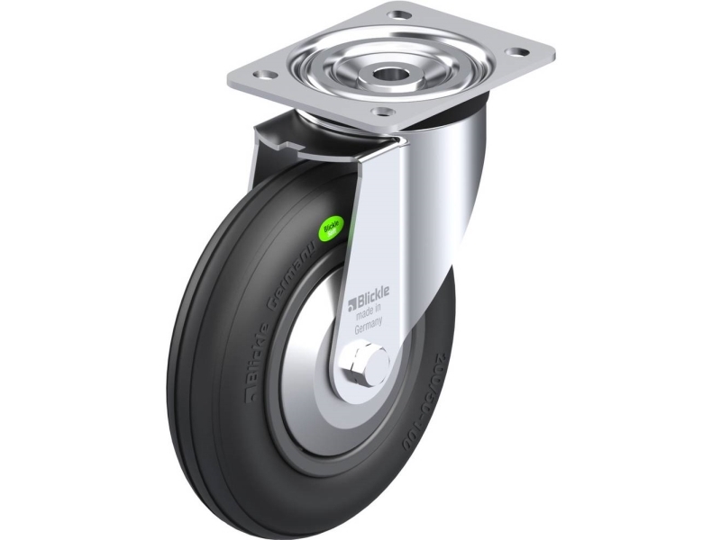 Blickle 749561 L-Vwpp 200G-Fa Rad, Raddurchmesser 200 Mm, Tragfähigkeit Max. 100 Kg (1 Stk.)