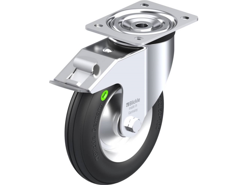 Blickle 545145 L-VW 202R-FI Styrehjul med bremse Hjuldiameter: 200 mm Bæreevne (maks.): 100 kg 1 stk