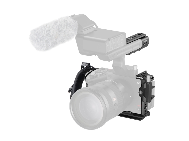 Smallrig 4184B, Sort, Aluminium, Mikrofiberlæder, Pu-Læder, Polykarbonat (Pc), Silikone, Rustfrit Stål, 1/4-20, 3/8-16", Sony Fx30 / Fx3, 159 Mm, 118