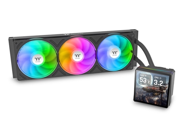 Thermaltake TH360 V3 Ultra ARGB, Allt-i-ett vätskekylare, 12 cm, 500 RPM, 2500 RPM, Svart | N - A | GameStuff
