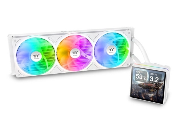 Thermaltake Th360 V3 Ultra Argb, All-In-One-Flüssigkeitskühler, 12 Cm, 500 Rpm, 2500 Rpm, Weiß