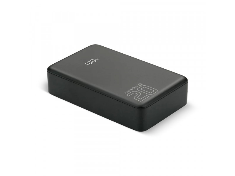 Everactive Eb-20Qb Powerbank, 20.000 Mah, 1X Usb + 2X Usb-C, 20W Qc4+, Lcd