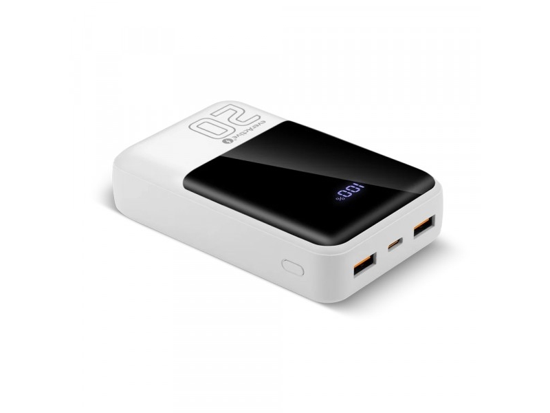"Everactive" Nešiojama Baterija Eb-20Q 20000 Mah 22,5 W 2X Usb-A Usb-C, Balta
