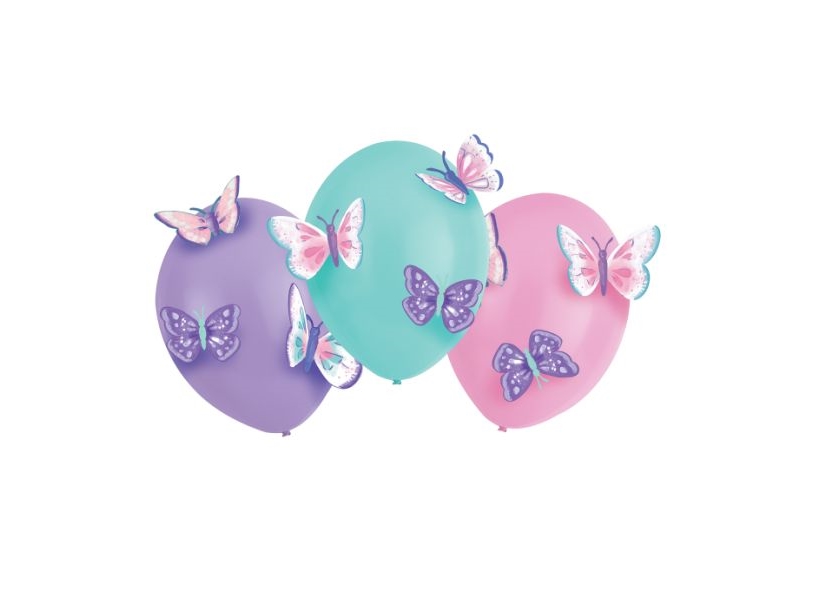 Schmetterling Luftballons, 3 Stück