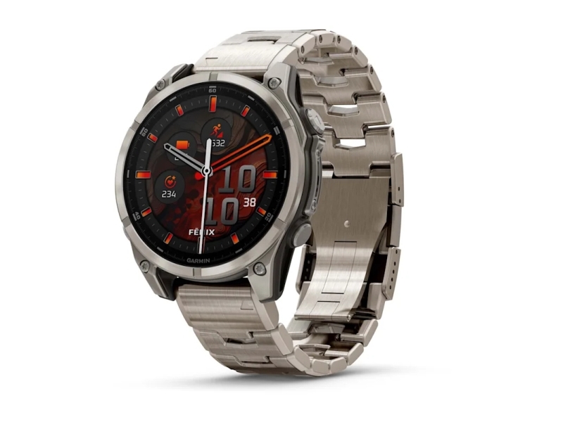 Garmin Fenix 8, 3,56 cm (1.4), AMOLED, Berøringsskærm, 32 GB, GPS (satellit), 73 g