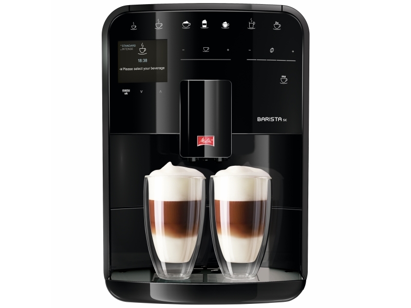 Melitta Barista Se, Espressomaschine, Gemahlener Kaffee, Eingebautes Mahlwerk, 1450 W, Schwarz