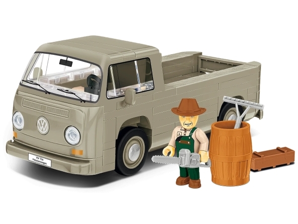 COBI Volkswagen T2a flakbil (grå, skala 1:35) | Leksaker - Konstruktions leksaker - Plastik konstruktion | GameStuff
