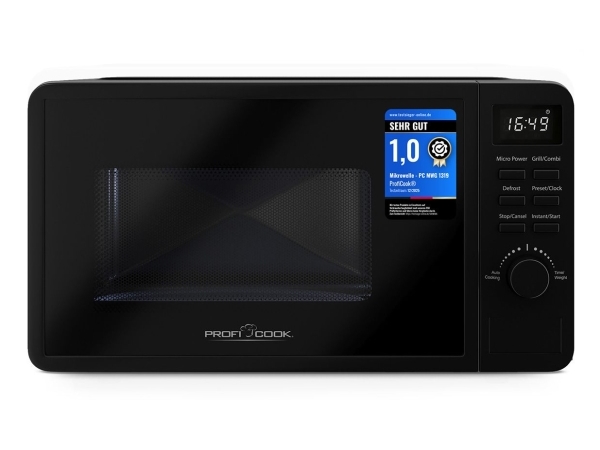 Proficook Pc-Mwg 1319, Bordplade, Grill Mikroovn, 20 L, 700 W, Indbygget Skærm, Knapper, Dreje