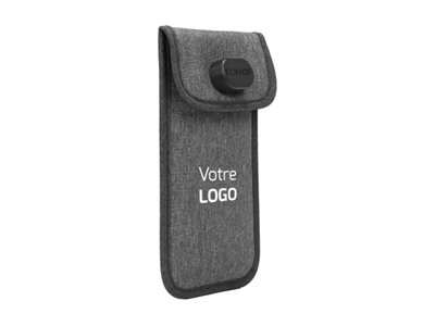 Naotic Fonof - Etui Til Mobiltelefon - Låselig & Signalblokerende - 600D Polyester, Højresistent Genbrugt Materiale (Rpet) - Grå - Op Til 7"