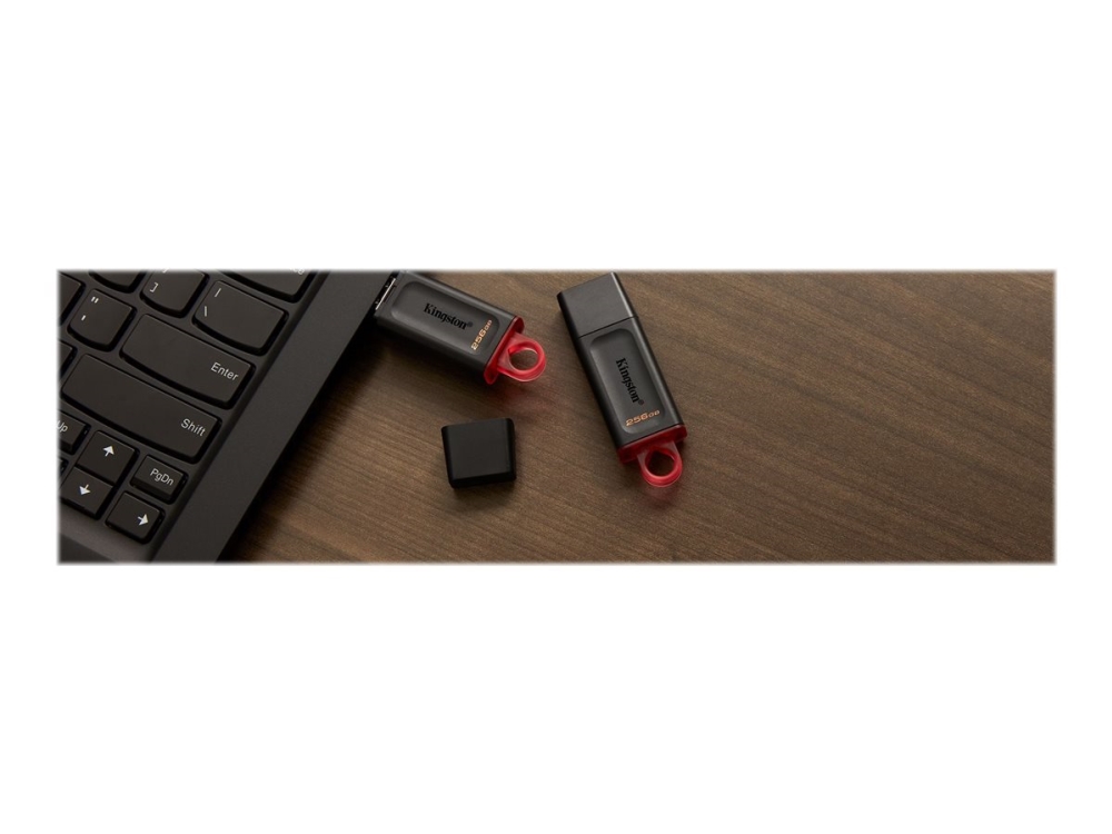 Kingston Datatraveler Exodia - Usb Flashdrive - 256 Gb - Usb 3.2 Gen 1 - Sort/Pink