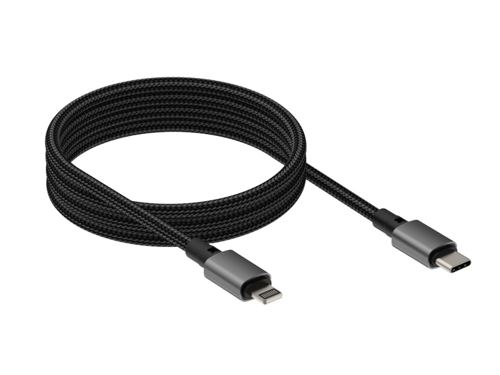 Vision - Lightning-Kabel - Usb-C Han Til Lightning Han - 1 M - Sort - Magnetisk, Power Delivery Support