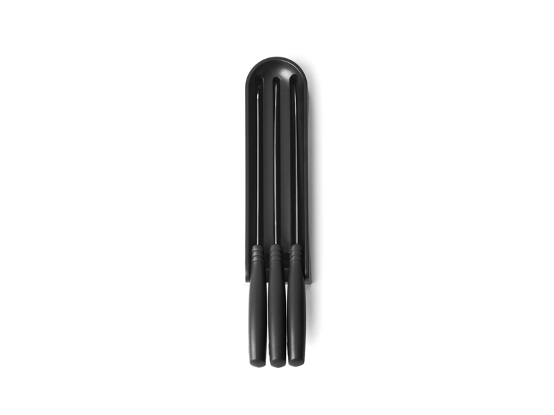 Brabantia Tasty+, Kniv/bestik bloksæt, Rustfrit stål, Rustfrit stål, Sort, 63 mm, 90 mm