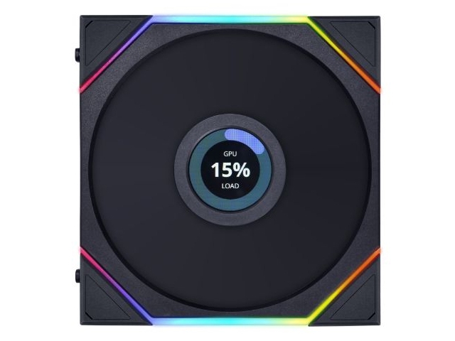Lian Li Uni Fan TL LCD, Fan, 14 cm, 350 RPM, 1600 RPM, Svart | Datorkomponenter - Datorchassin & Tilbeör - Chassi fläktar | GameStuff