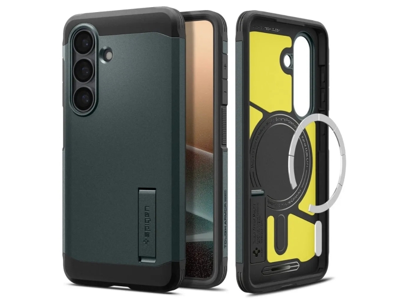 Spigen Hülle Spigen Tough Armor Mag Magsafe Für Samsung Galaxy S26+, Grün
