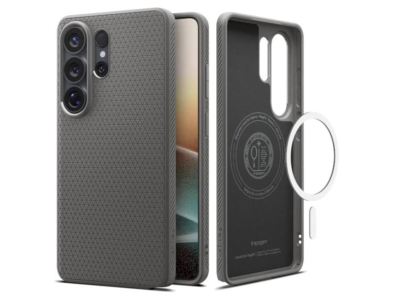 Spigen Liquid Air Mag Kompatibles Gehäuse Für Samsung S26 Ultra Marmorgrau
