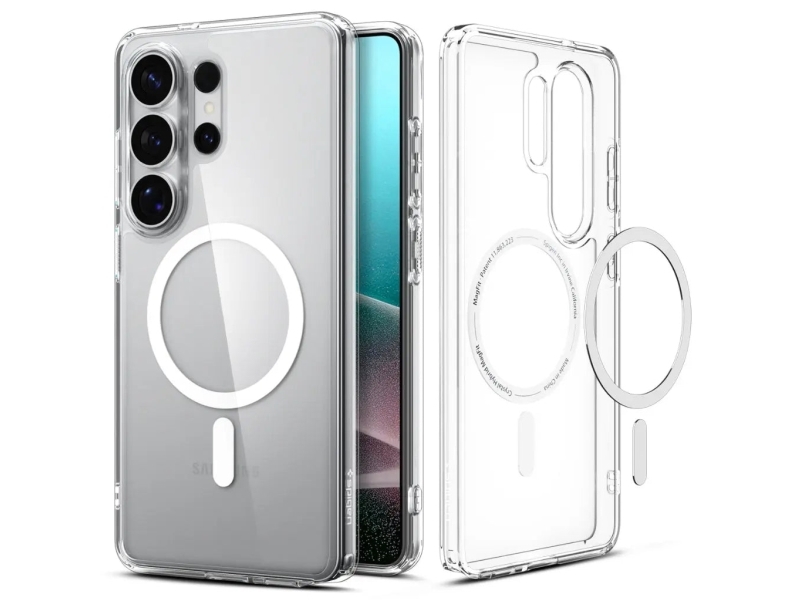 Spigen Ultra Hybrid (MagFit), Mobilskal, Samsung, Galaxy S26 Ultra, 17,5 cm (6.9), Transparent, Vit | N - A | GameStuff