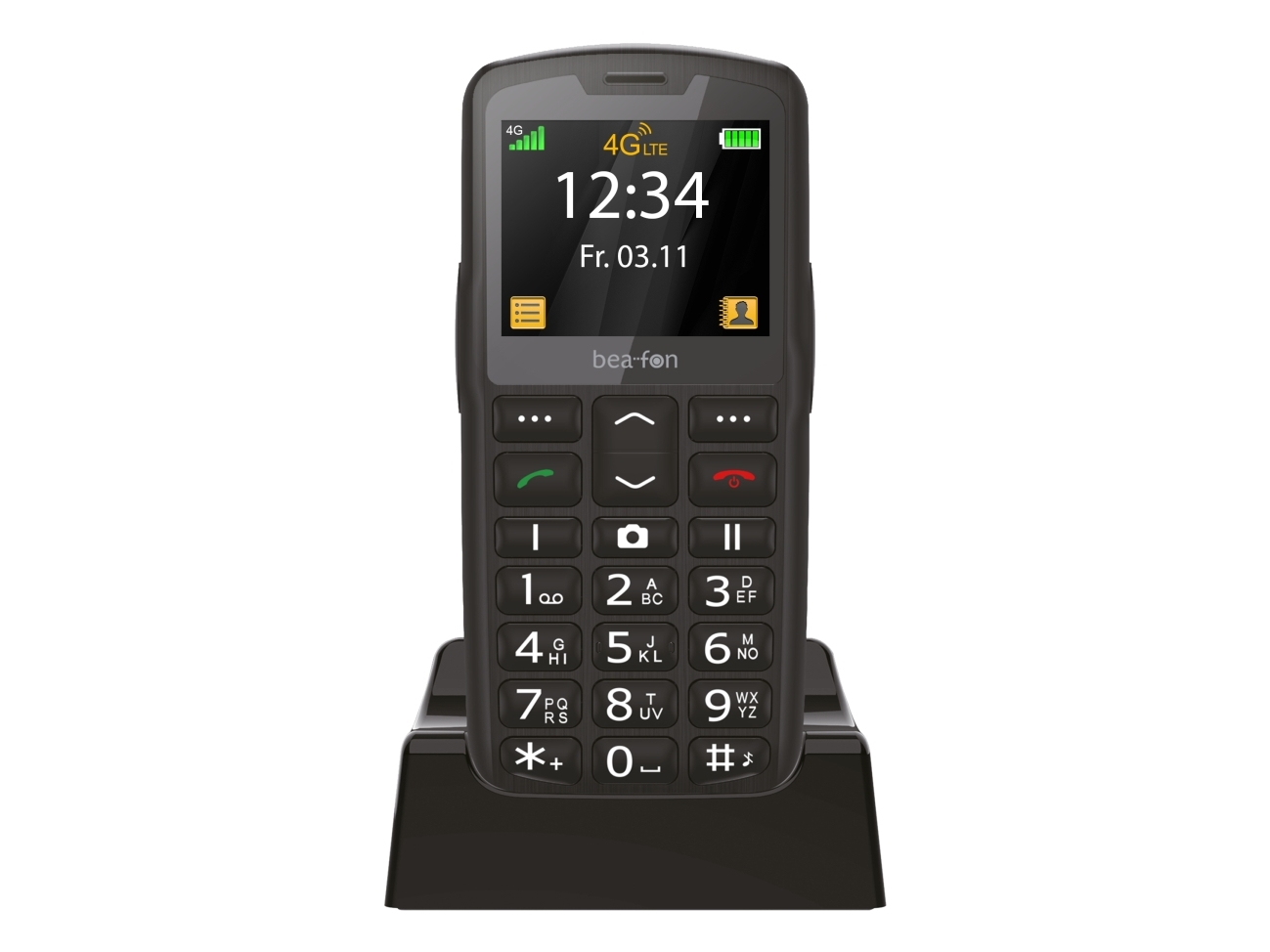 Beafon Sl260 Lte, Balken, Single Sim, 5,59 Cm (2.2"), Bluetooth, 800 Mah, Schwarz, Silber