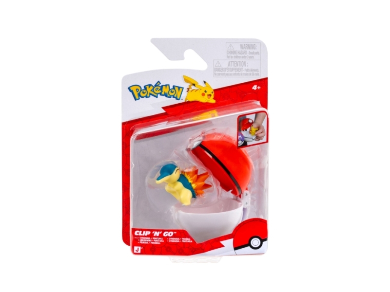 POKEMON Clip n Go Cyndaquil med Pokéboll | Leksaker - Spel - TCG tilbehör | GameStuff