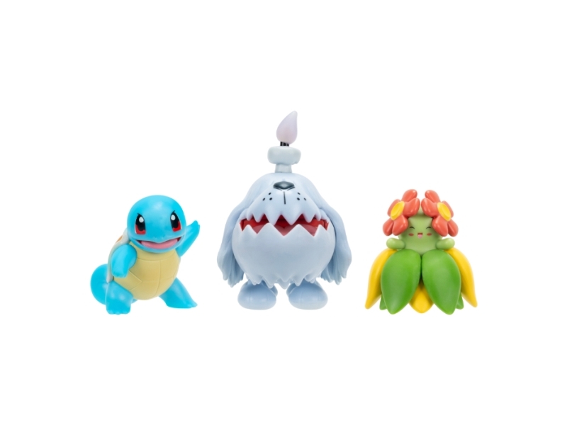 Pokemon Battle Figure 3 Pk Squirtle/Greavard/Bello
