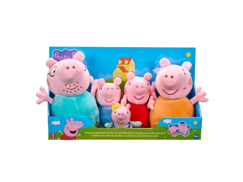 Peppa Family Plush 5Pk
