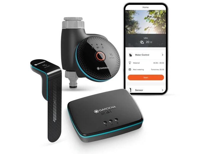 Gardena smart bevattningsdator med gateway och sensor, set | Trädgården - Bevattning av trädgårdar - Bevattningssystem | GameStuff