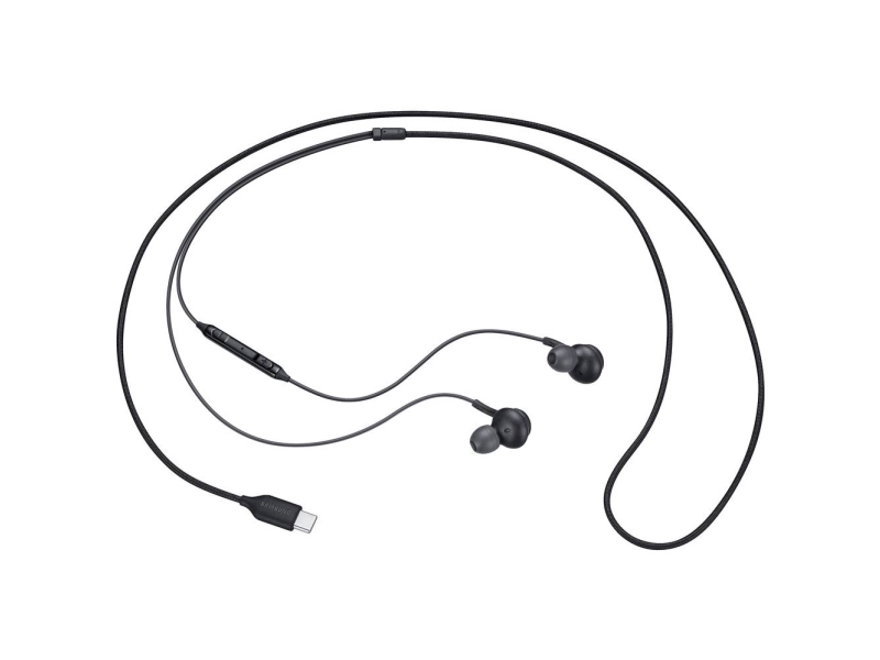 Samsung EO-IC100BBEG AKG skirta Galaxy S20 / S20 Plus / S20 Ultra Stereo Type-C Ausines su mikrofonu 1.2m Cable Juodas (OEM)