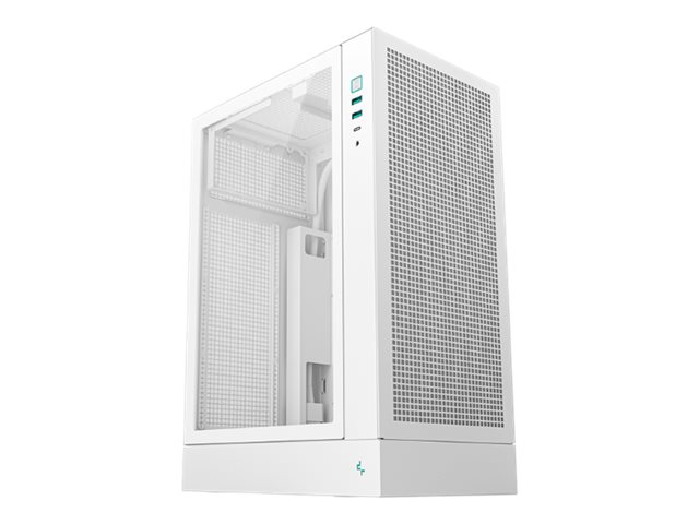 Deepcool Ch170 Plus Wh, Midi Tower, Pc, Weiß, Micro Atx, Mini-Itx, Acrylnitril-Butadien-Styrol (Abs), Gehärtetes Glas, Spcc, 16,4 Cm