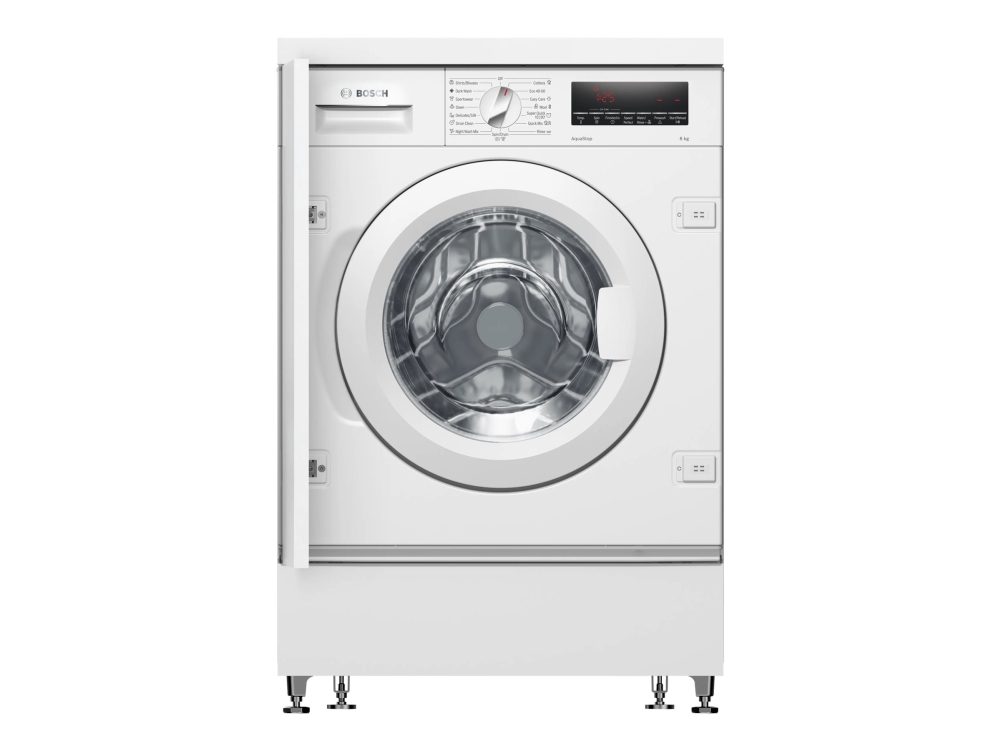 Bosch Serie | 8 WIW28542EU - Vaskemaskine - indbygget - Niche - bredde: 60 cm - dybde: 58 cm - højde: 82 cm - frontbetjening - 8 kg - 1400 rpm - hvid