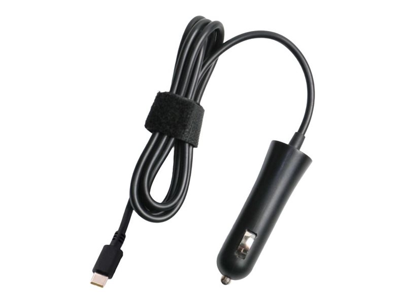 Coreparts - Strømadapter - Bil/Usb-C - Dc 5 V / 3 A, 9 V / 3 A, 12 V / 3 A, 15 V / 3 A, 20 V / 3.25 A Output - Dc 12 - 24 V - 65 Watt - Sort