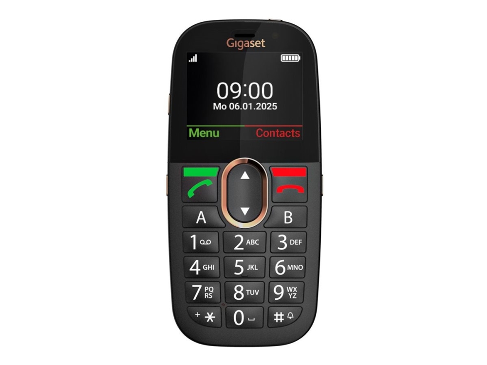 Gigaset Gl695 - 4G Funktionstelefon - Dual-Sim - Ram 48 Mb / Intern Hukommelse 128 Mb - Microsd Slot - Lcd-Skærm - 240 X 320 Pixels - Rear Camera 2 M