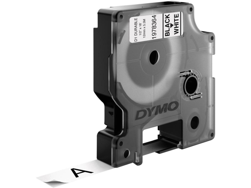 DYMO D1 Durable Mærkattape (1,2 cm x 5,5 m) 1kassette(r) 1978364